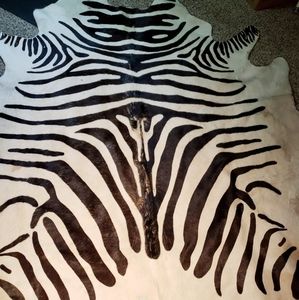 Real ZEBRA RUG 100% AUTHENTIC